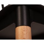 Набор 4 шт Стул обеденный DOBRIN THEO, ножки светлый бук, цвет черный (B-03)