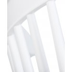 Стул обеденный DOBRIN THEO, ножки светлый бук, цвет белый (W-02)