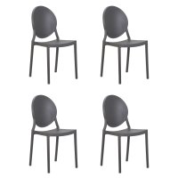 Набор 4 шт Стул обеденный DOBRIN ALBERT, цвет серый