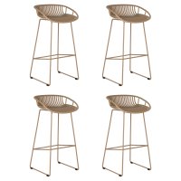 Набор 4 шт Стул барный DOBRIN FRANK, бежевый