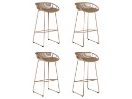 Набор 4 шт Стул барный DOBRIN FRANK, бежевый
