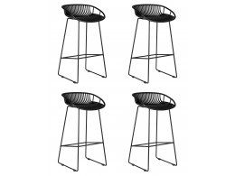 Набор 4 шт Стул барный DOBRIN FRANK, черный