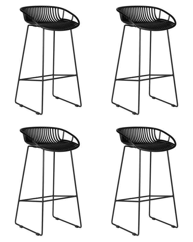 Набор 4 шт Стул барный DOBRIN FRANK, черный