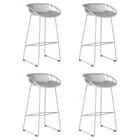 Набор 4 шт Стул барный DOBRIN FRANK, светло-серый