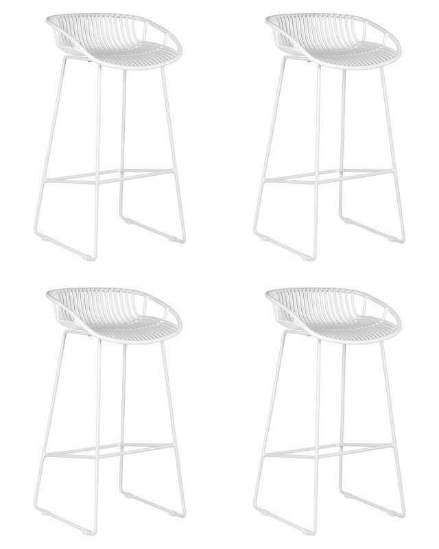 Набор 4 шт Стул барный DOBRIN FRANK, белый