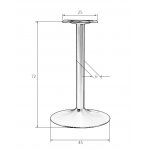 Подстолье обеденное DOBRIN ALAN BLACK