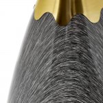 Кофейный столик Secret диам.40см x 54см, серый мрамор, металл, керамика