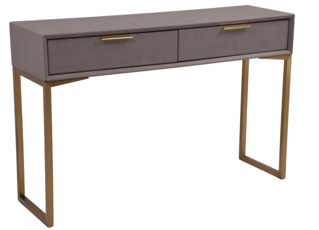 Стол-консоль Логан с 2-мя ящиками MC9001-120GR, 120х35х78 см, светло-серый