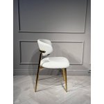 Стул обеденный Оскар ART2969-MK, молочный/глянцевое золото