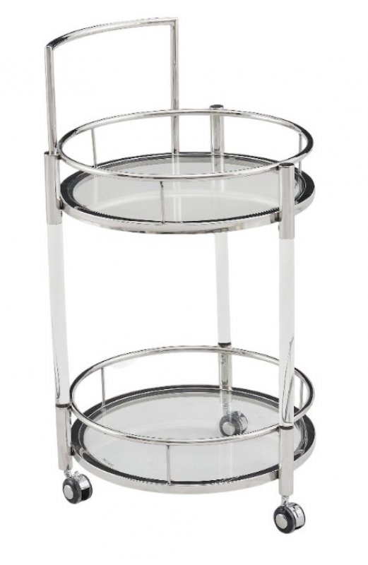 Столик сервировочный Моника ЕТ-221, 48х88 см, акрил/серебро