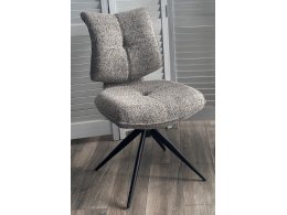 Стул ДЕЛИ (DELI) 360 град, цвет СЕРЫЙ H300126-3, ткань / ЧЕРНЫЙ каркас, ®DISAUR Стул ДЕЛИ (DELI) 360 град, цвет СЕРЫЙ H300126-3, ткань / ЧЕРНЫЙ каркас, ®DISAUR