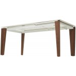 Стол ESMIR 160 MATTE ARABESCATO SOLID CERAMIC/ орех, ®DISAUR