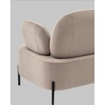 Диван Кэнди велюр светло-серый