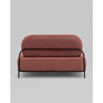 Диван Стоун велюр рельефный коралловый