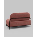 Диван Стоун велюр рельефный коралловый