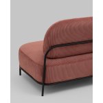 Диван Стоун велюр рельефный коралловый