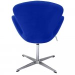 Кресло SWAN STYLE CHAIR синий, искусственная замша Кресло SWAN STYLE CHAIR синий, искусственная замша