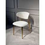 Стул обеденный Оскар ART2969-MK, молочный/глянцевое золото