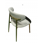 Стул обеденный Оскар ART2969-MK, молочный/глянцевое золото