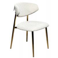 Стул обеденный Оскар ART2969-MK, молочный/глянцевое золото