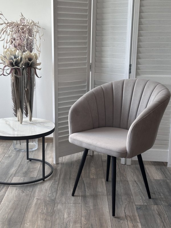 Стул МИШЕЛЬ 360 град. поворот. B22 Серый, велюр / черный каркас, М-City Стул МИШЕЛЬ 360 град. поворот. B22 Серый, велюр / черный каркас, М-City