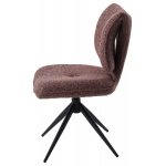 Стул ДЕЛИ (DELI) 360 град, цвет БРУСНИЧНЫЙ H300126-9 , ткань / ЧЕРНЫЙ каркас, ®DISAUR Стул ДЕЛИ (DELI) 360 град, цвет БРУСНИЧНЫЙ H300126-9 , ткань / ЧЕРНЫЙ каркас, ®DISAUR