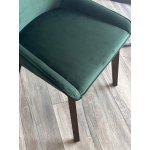 Стул CRISTIAN Future-073 изумрудный, велюр / орех, ®DISAUR