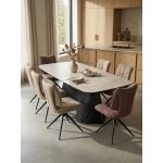 Стул ДЕЛИ (DELI) 360 град, цвет БРУСНИЧНЫЙ H300126-9 , ткань / ЧЕРНЫЙ каркас, ®DISAUR Стул ДЕЛИ (DELI) 360 град, цвет БРУСНИЧНЫЙ H300126-9 , ткань / ЧЕРНЫЙ каркас, ®DISAUR