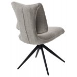 Стул ДЕЛИ (DELI) 360 град, цвет БЕЖЕВЫЙ H300126-2, ткань / ЧЕРНЫЙ каркас, ®DISAUR