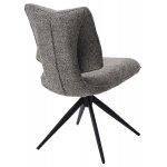 Стул ДЕЛИ (DELI) 360 град, цвет СЕРЫЙ H300126-3, ткань / ЧЕРНЫЙ каркас, ®DISAUR Стул ДЕЛИ (DELI) 360 град, цвет СЕРЫЙ H300126-3, ткань / ЧЕРНЫЙ каркас, ®DISAUR