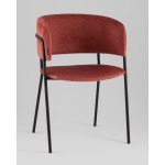 Кресло Нэлли New буклированный велюр терракотовый