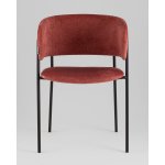 Кресло Нэлли New буклированный велюр терракотовый