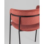 Кресло Нэлли New буклированный велюр терракотовый