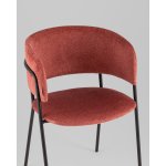 Кресло Нэлли New буклированный велюр терракотовый