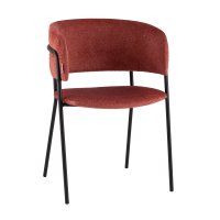 Кресло Нэлли New буклированный велюр терракотовый