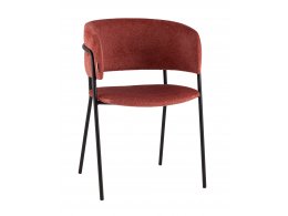 Кресло Нэлли New буклированный велюр терракотовый