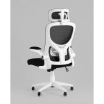 Кресло офисное TopChairs Airone белый с черной сеткой