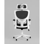 Кресло офисное TopChairs Airone белый с черной сеткой