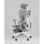 Кресло офисное TopChairs Prodigy с оттоманкой серый