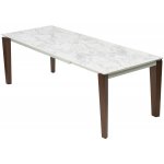 Стол ESMIR 160 MATTE ARABESCATO SOLID CERAMIC/ орех, ®DISAUR