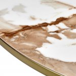 Кофейный столик Atlant диам.80см x 45см, золотой, металл, керамика Кофейный столик Atlant диам.80см x 45см, золотой, металл, керамика