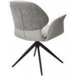 Стул LENNE 360 град. поворот., серый MILAN-450, ткань/ MOHAIR-151, ткань/ Черный, ®DISAUR