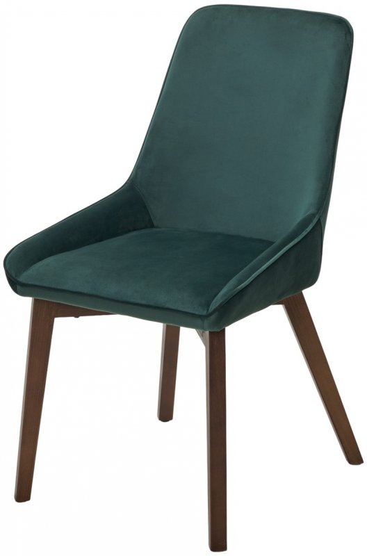 Стул CRISTIAN Future-073 изумрудный, велюр / орех, ®DISAUR