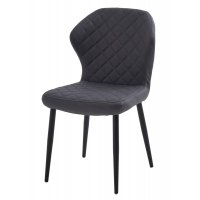 Стул МОНРО, цвет CYPRUS-13 темно-серый, искусственная замша / черный каркас М-City
