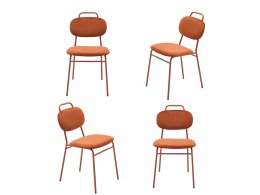 Комплект из 4-ух стульев MOLLY разборный терракотовый