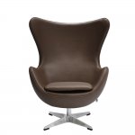 Кресло EGG STYLE CHAIR натуральная кожа Кресло EGG STYLE CHAIR натуральная кожа