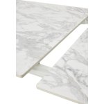 Стол ESMIR 160 MATTE ARABESCATO SOLID CERAMIC/ орех, ®DISAUR