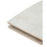 Стол ПУАНТО 200  BRECHA CREMA ELEGANCE, керамика / Латте каркас М-City