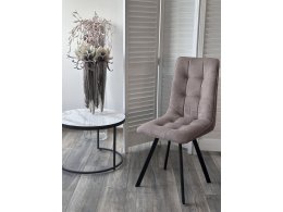 Стул ДАРЛИНГ 360 град. поворот. B5 Капучино, велюр / черный каркас, М-City