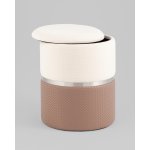 Пуф Кэрри с ящиком серебро шенилл светло-коричневый